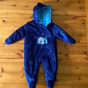 Hooded Fleece Bunting Outfit